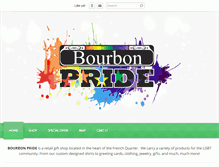 Tablet Screenshot of bourbonpride.com